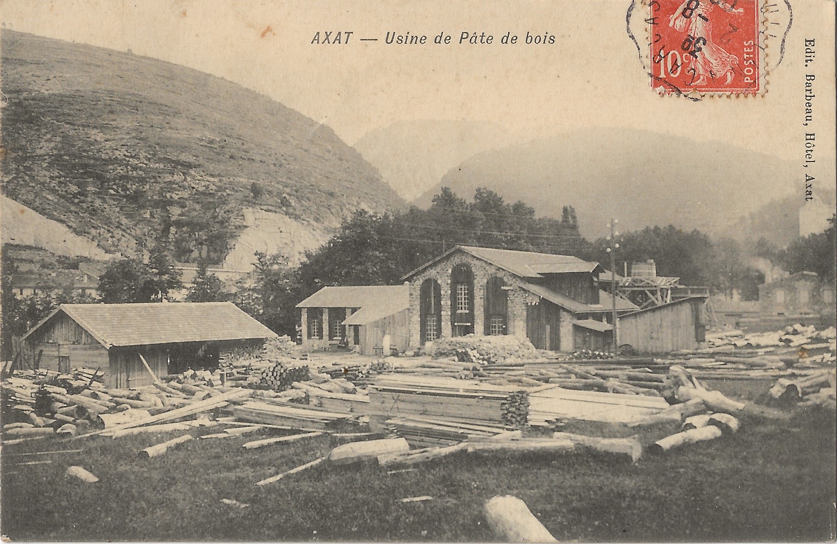 Axat usine pâte de bois